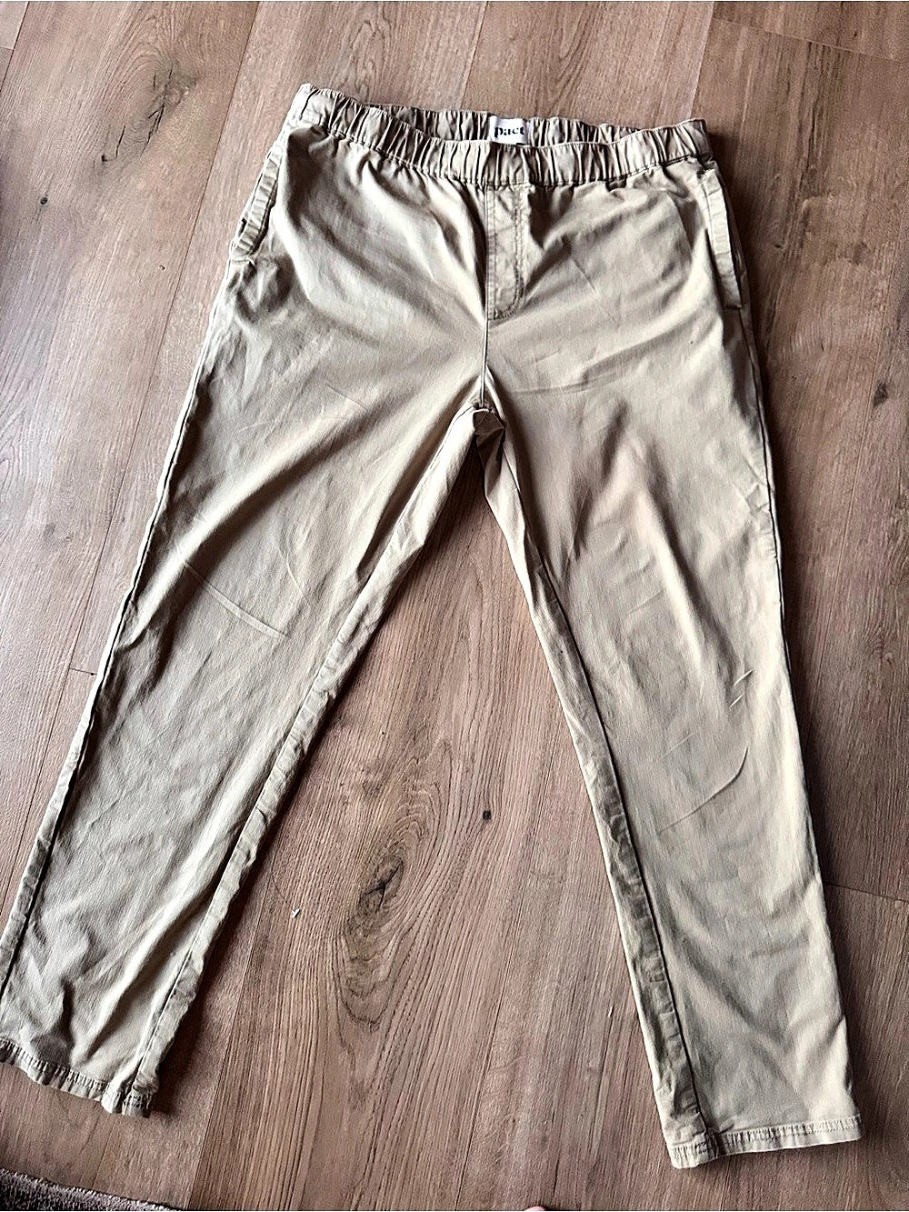 Pact Organic Cotton Daily Twill Midweight Pant Men's Beige XL Like New - Picture 3 of 4